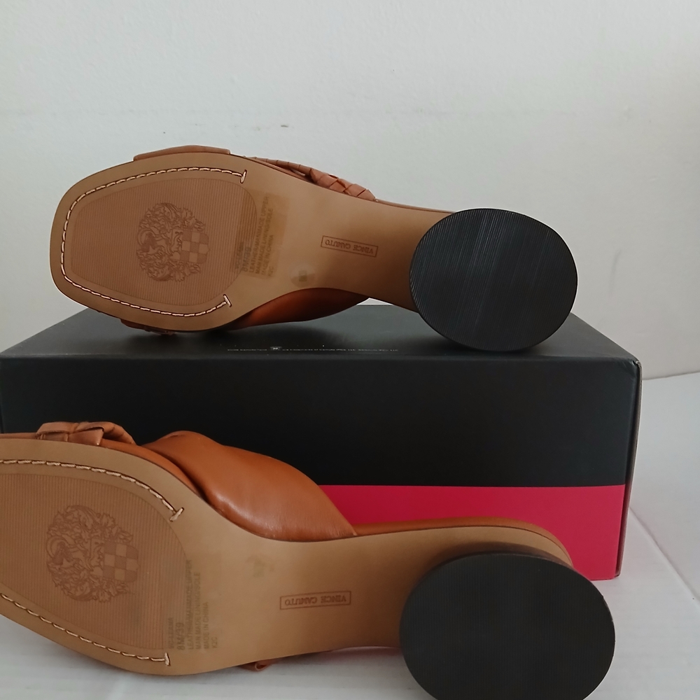 Vince Camuto Women's Tan Slide Sandals Multiples Size M NEW $35 - Picture 8 of 13